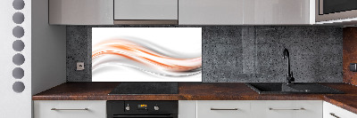 Pannello retrocucina con motivo a onde astratte