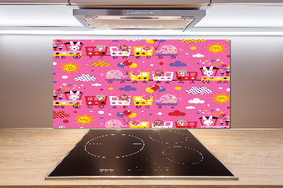 Pannello paraschizzi cucina con motivo 