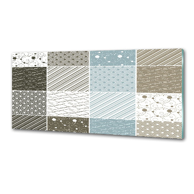 Rivestimento parete cucina con motivi geometrici