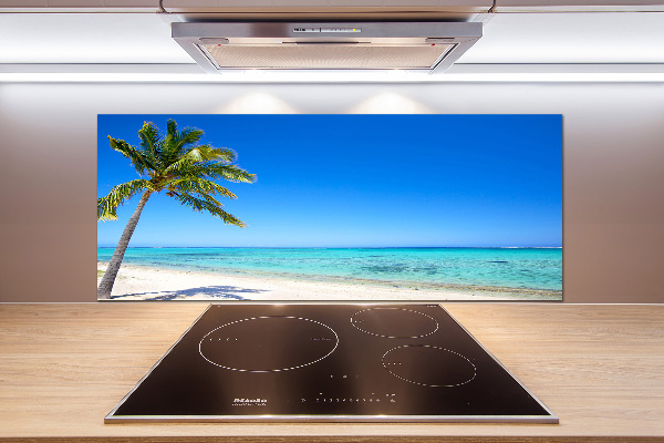 Pannello retrocucina con motivo spiaggia tropicale