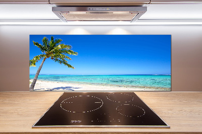 Pannello retrocucina con motivo spiaggia tropicale