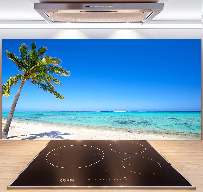 Pannello retrocucina con motivo spiaggia tropicale
