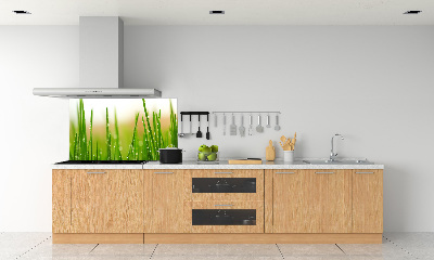 Pannello retrocucina con motivo a erba