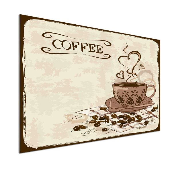 Rivestimento parete cucina in finitura caffè aromatico