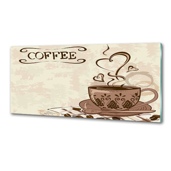 Rivestimento parete cucina in finitura caffè aromatico