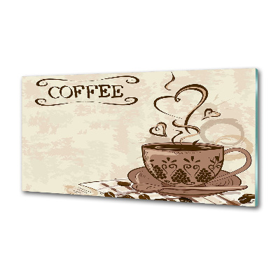 Rivestimento parete cucina in finitura caffè aromatico