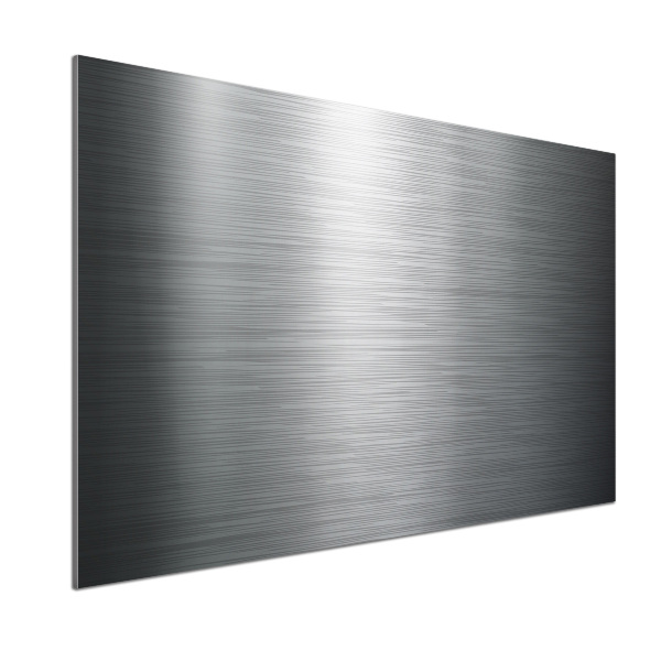 Pannello retrocucina con finitura metallica come sfondo