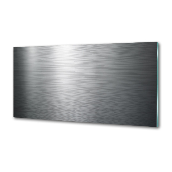 Pannello retrocucina con finitura metallica come sfondo