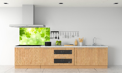 Pannello paraschizzi cucina con motivo a foglie di ippocastano