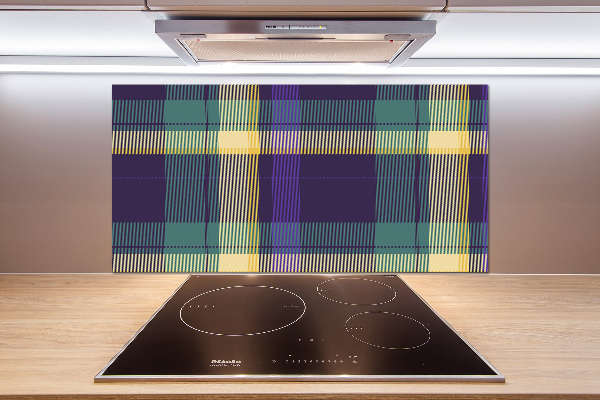 Rivestimento parete cucina con trama a scacchiera