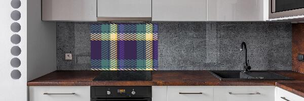 Rivestimento parete cucina con trama a scacchiera