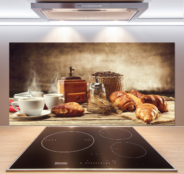Rivestimento parete cucina con motivo Colazione per area cucina