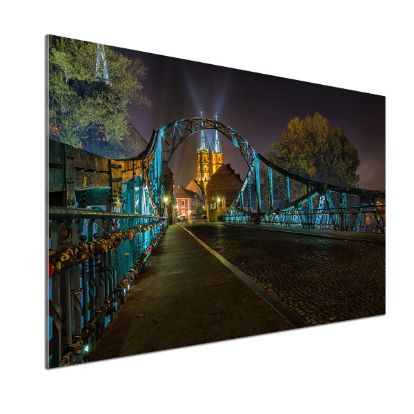 Pannello paraschizzi cucina con stampa del Ponte degli Innamorati