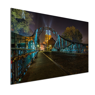 Pannello paraschizzi cucina con stampa del Ponte degli Innamorati