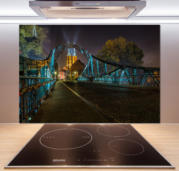 Pannello paraschizzi cucina con stampa del Ponte degli Innamorati