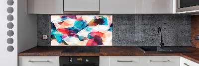 Pannello retrocucina con motivo a mosaico astratto