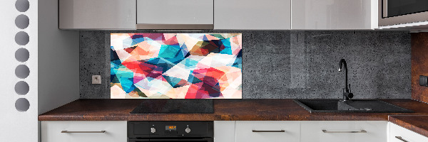 Pannello retrocucina con motivo a mosaico astratto