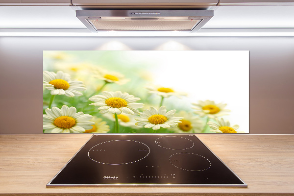 Rivestimento parete cucina con motivo a margherite