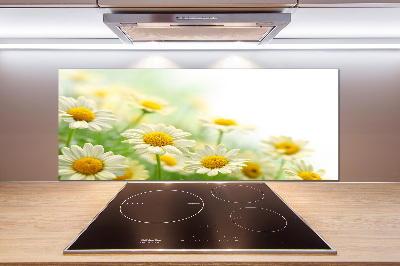 Rivestimento parete cucina con motivo a margherite