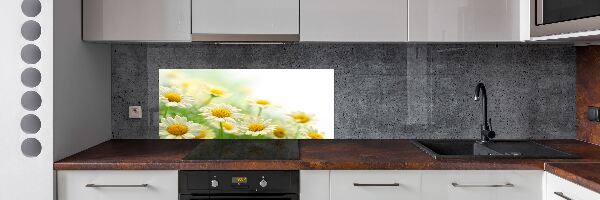 Rivestimento parete cucina con motivo a margherite