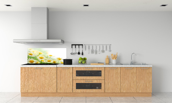 Rivestimento parete cucina con motivo a margherite