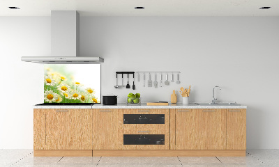 Rivestimento parete cucina con motivo a margherite