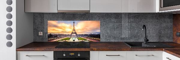 Pannello retrocucina con stampa della Torre Eiffel di Parigi