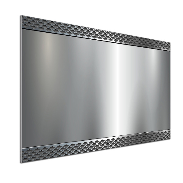 Pannello paraschizzi cucina con motivo a sfondo metallico