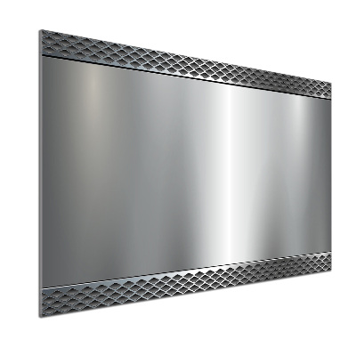 Pannello paraschizzi cucina con motivo a sfondo metallico