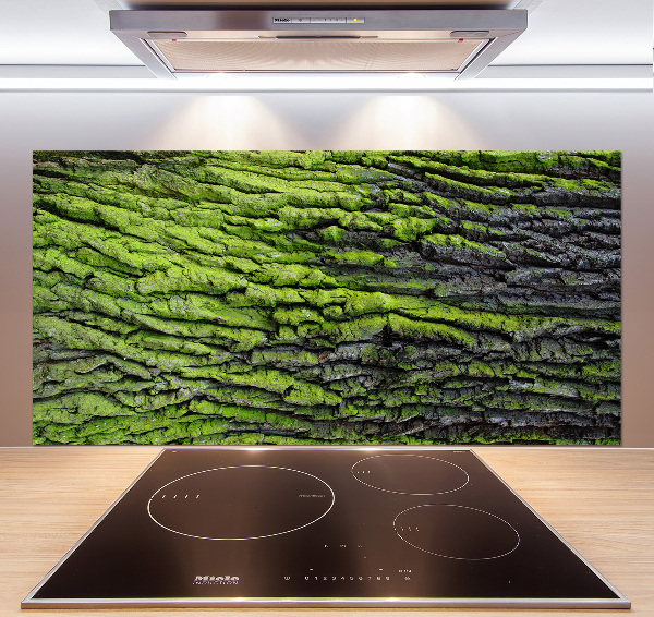 Pannello retrocucina con motivo corteccia d'albero