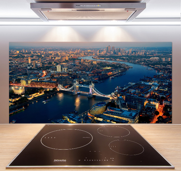 Pannello retrocucina con stampa panoramica di Londra vista dall'alto