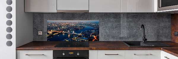Pannello retrocucina con stampa panoramica di Londra vista dall'alto