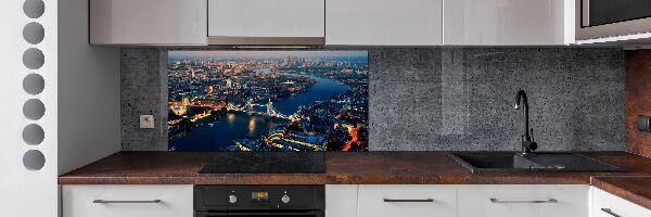 Pannello retrocucina con stampa panoramica di Londra vista dall'alto