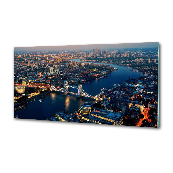 Pannello retrocucina con stampa panoramica di Londra vista dall'alto