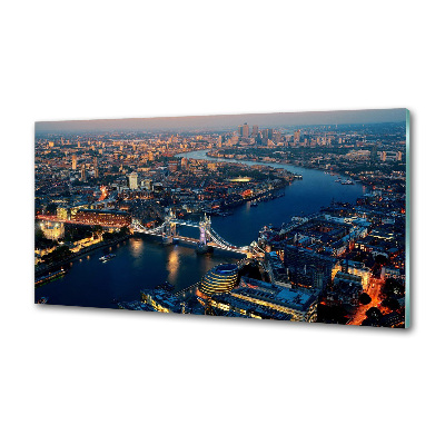 Pannello retrocucina con stampa panoramica di Londra vista dall'alto