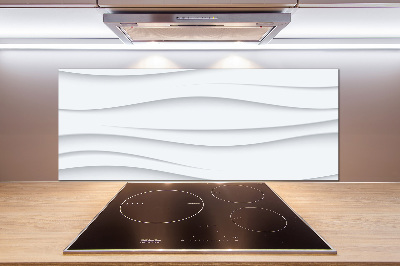 Pannello paraschizzi cucina con motivo a onde astratte