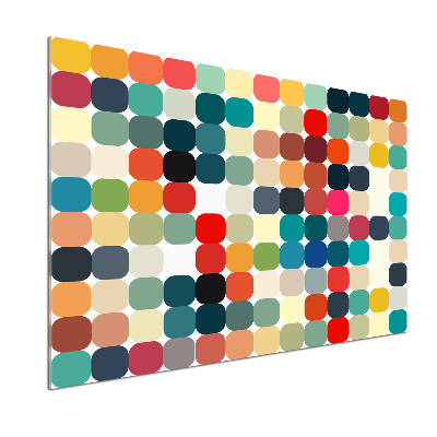 Rivestimento parete cucina con motivo geometrico come sfondo