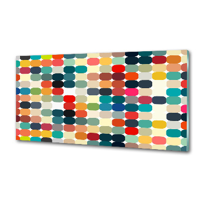 Rivestimento parete cucina con motivo geometrico come sfondo