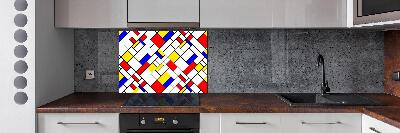 Pannello retrocucina con motivo astratto