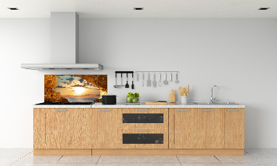 Pannello paraschizzi cucina con stampa raffigurante una grotta sul mare