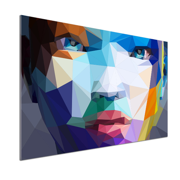 Pannello retrocucina con stampa di donna astratta