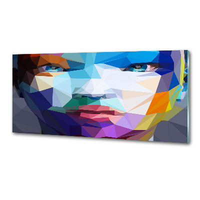 Pannello retrocucina con stampa di donna astratta