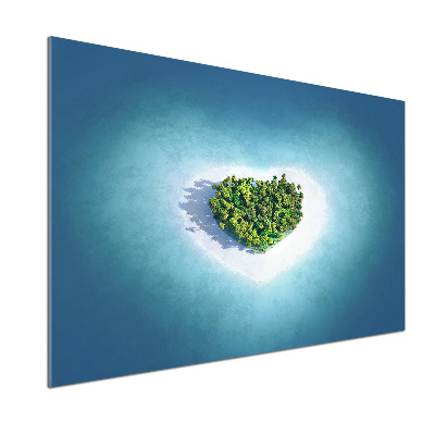 Pannello paraschizzi cucina a forma di cuore