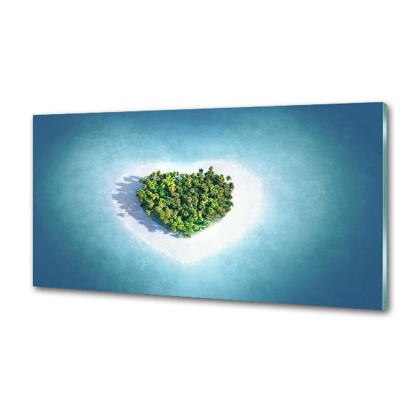 Pannello paraschizzi cucina a forma di cuore