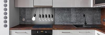 Rivestimento parete cucina con sei lampadine