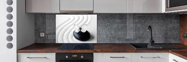 Pannello retrocucina con motivo Pietra Zen e farfalla