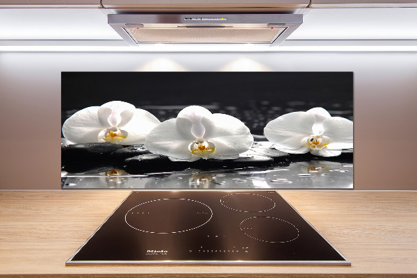 Pannello retrocucina con motivo orchidea