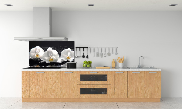 Pannello retrocucina con motivo orchidea