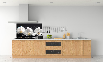 Pannello retrocucina con motivo orchidea
