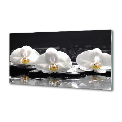 Pannello retrocucina con motivo orchidea